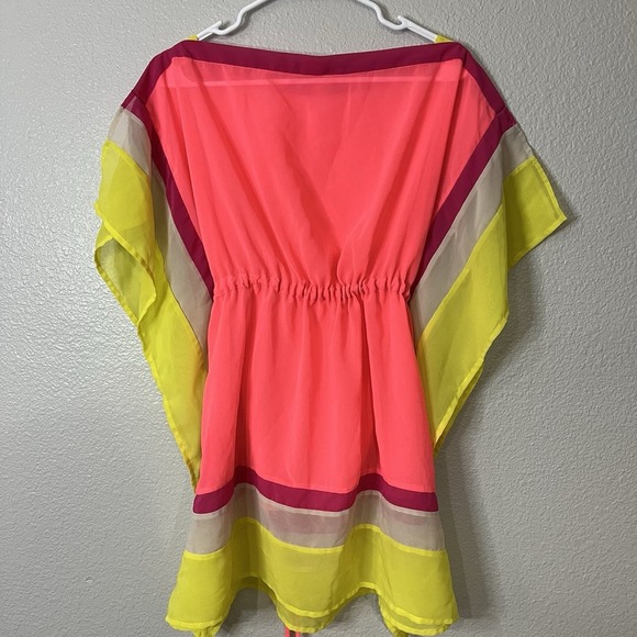 Gianni Bini Swimsuit Cover Sheer Top With Tassels Size Small - Picture 5 of 5